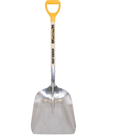 True Temper Scoop Shovel, Aluminum Blade, 26 in L Brown/Silver Wood Handle 2681200